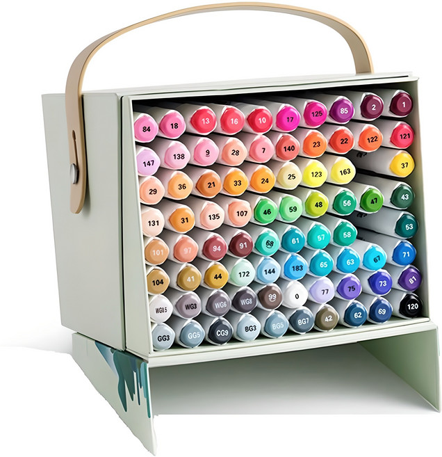 아트엑스 알프 마카펜 세트 + 패키지 ASM-0280A, 80색, 1세트