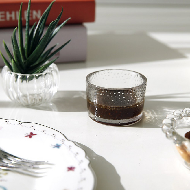 벨르 유리 종지 그릇 소스볼 13 (6x4cm), 1개, 투명