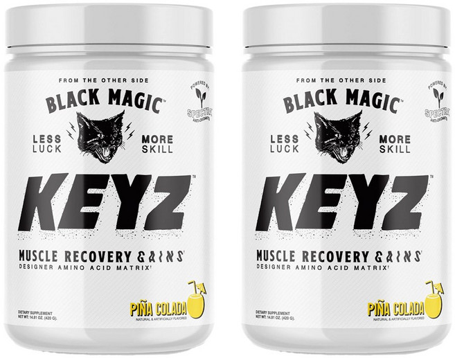 Black Magic 키즈 머슬 리커버리 게인 아미노 애시드 매트릭스 피나 콜라다, 2개, 420g, 420g