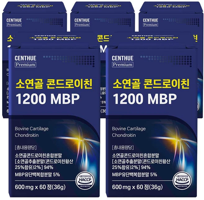 센트휴 소연골 콘드로이친 1200 MBP, 5개, 60정 - 쿠팡
