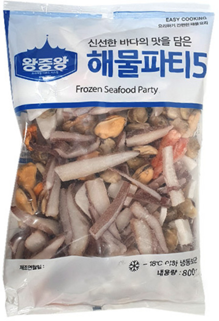 (무)(면)(냉동)만안왕중왕해물파티 800g, 10개