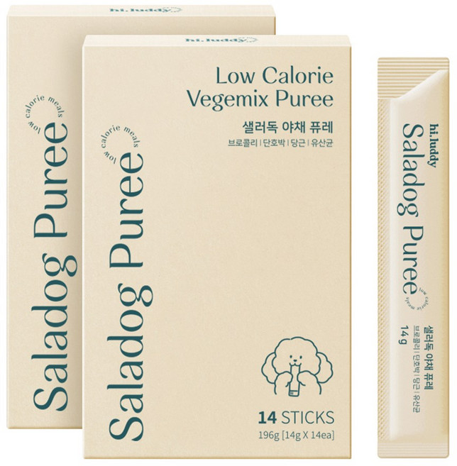 하이루디 샐러독 야채 퓨레 강아지 짜먹는 간식, 28개, 14g