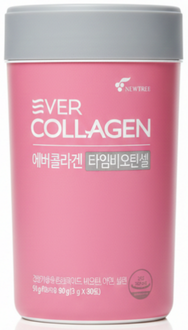 김사랑 뉴트리 에버콜라겐 타임 비오틴 셀 30포 저분자 피쉬 콜라겐 펩타이드, 90g, 1개