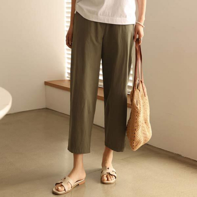 [써니11] (FREE~XL)SUNNY11 버튼 배기팬츠