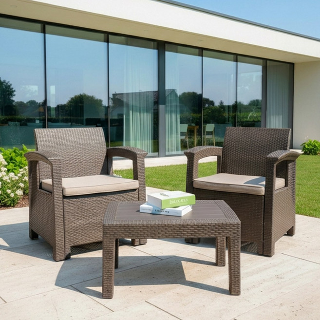 체어센스 블루밍 2인 세트 야외 테이블 소파 의자, 블루밍 2인세트