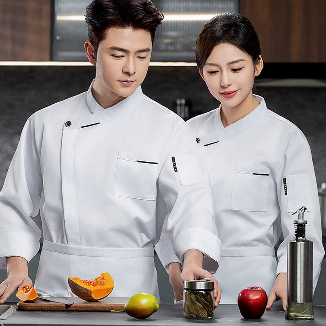 TIMEPURE 셰프복 반팔 긴팔 조리복 주방 작업복 통기성 흡습속건 유니폼