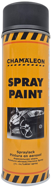 카멜레온 독일제 아크릴 플라스틱 스팟수리용 락카 스프레이 500ML, 1개, 검정 반무광(26205)