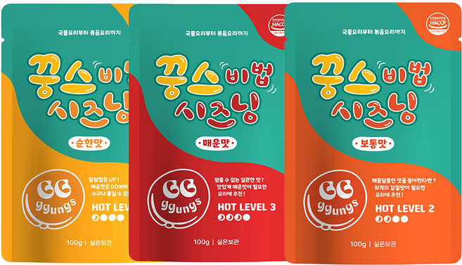 꿍스 비법시즈닝 100g 보통맛(누구나맛있게)x3 떡볶이 분말 시즈닝 소스 양념 김치시즈닝 모든요리에 톡톡, 3개