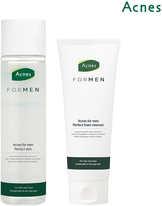 아크네스 포맨 퍼펙트 2종세트 (스킨200ml+폼클렌저150ml), 1개