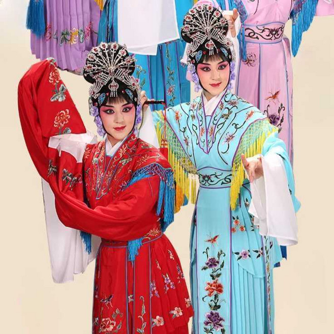 경극 무대 의상 공연 연극 중국 전통 사극 복장 옷 소품