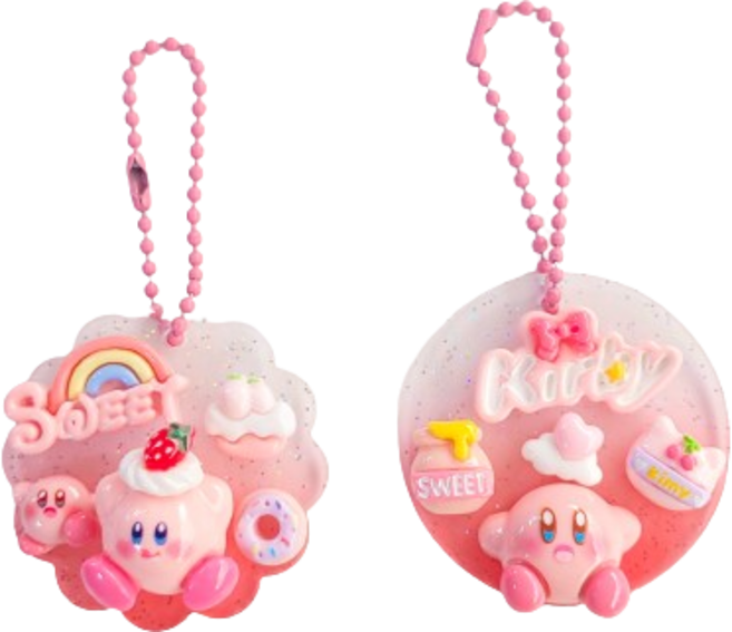 핑크 커비 내맘대로 산리오 아크릴 키링 만들기 세트 (접착제미포함), 1개