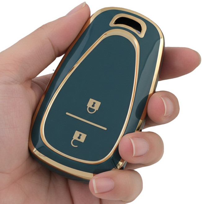 포스워백 말리부 임팔라 트랙스 크루즈 올란도 캡티바 스파크 쉐보레 키케이스, 2버튼, 카키 그린