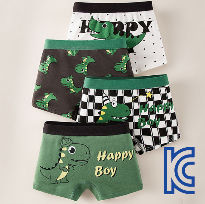 와이비비 유아 남아 팬티 공룡 쥬라기 사각 드로즈 Y088