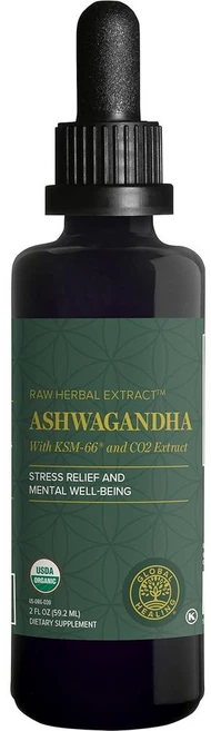 Global Healing 글로벌힐링센터 아슈와간다 리퀴드 드롭, 성인남녀공용, 액상, 1개, 59ml - 쿠팡