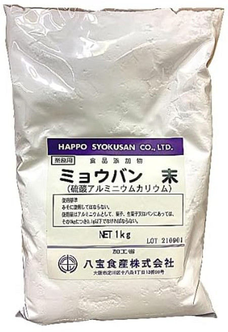 팔보식산 명반 끝 1kg 황산 알루미늄 칼륨 어린이 이과 실험 결정 만들기 탈취, 1개