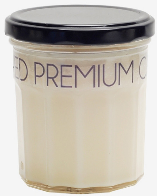 DIY캔들용기 캔들공병, 캔들용기 뚜껑SET-12각(300ml)영문스티커증정