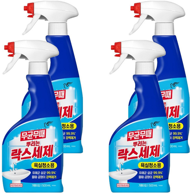 무균무때 뿌리는 락스세제, 500ml, 4개