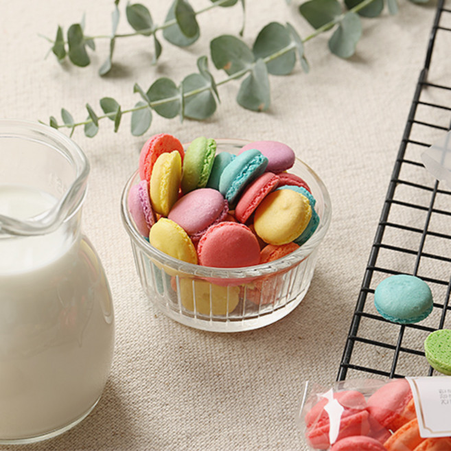 미니마카롱 무지개꼬끄 35g 씨리얼 우유말먹 케이크장식 홈파티 어린이집 신년 답례품 한입간식 요리키트, 1개