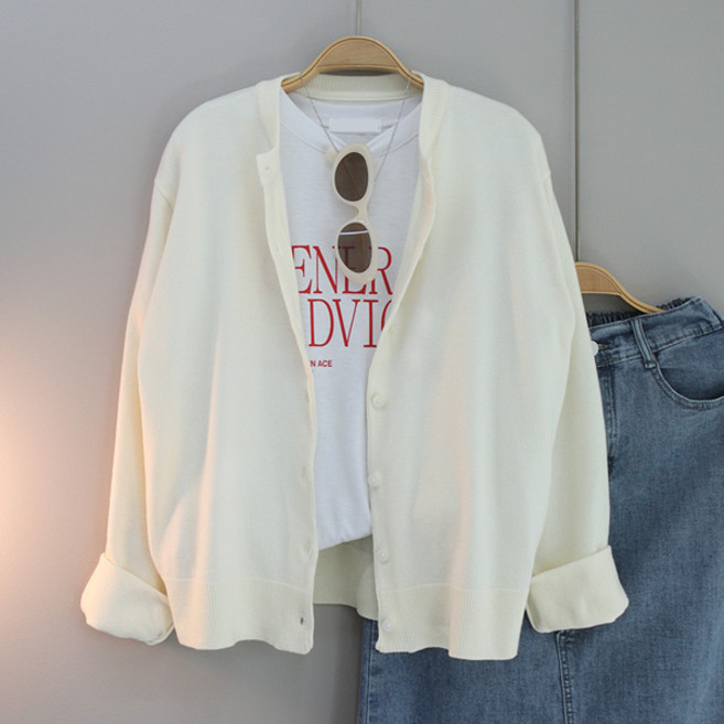 달콩 여성 봄신상 기본가디건 나노라운드니트가디건 국내제작 고퀼리티