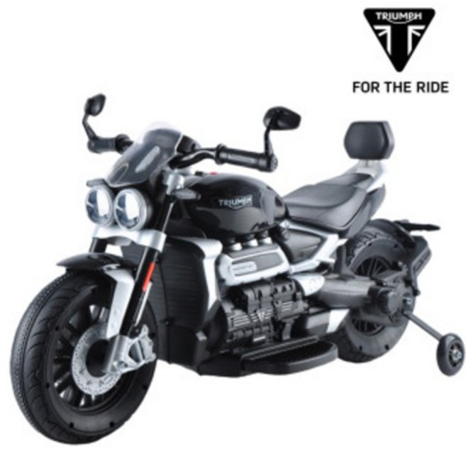 트라이엄프로켓3GT 오토바이 /유아전동오토바이 /아기 바이크/유아 스쿠터, 블   랙, 1개