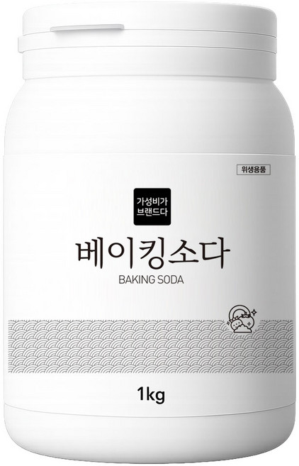 가성비가브랜드다 단일성분 100% 베이킹소다 용기타입 1KG, 1개
