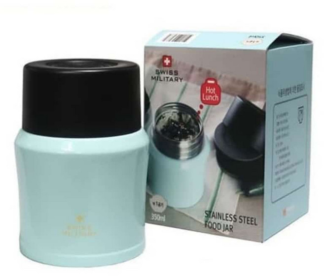 국통 보온국통 스위스밀리터리 보온죽통 도시락통 민트 350ML 스텐죽통