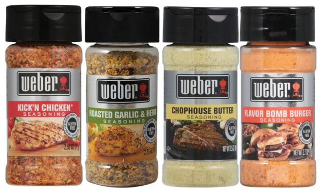Weber 시즈닝 가루 양념 웨버 마늘 파마산 4.3온스 셰이커