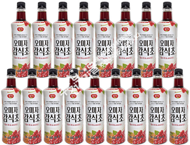 광야 오미자 감식초 (970ml) +자색옥춘사탕 20g 세트, 17개, 970ml