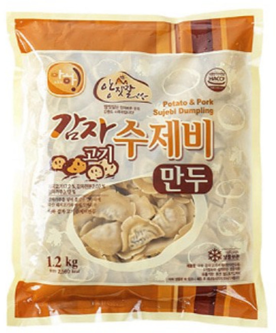 아하 감자수제비만두1.2kg, 1개, 1.2kg