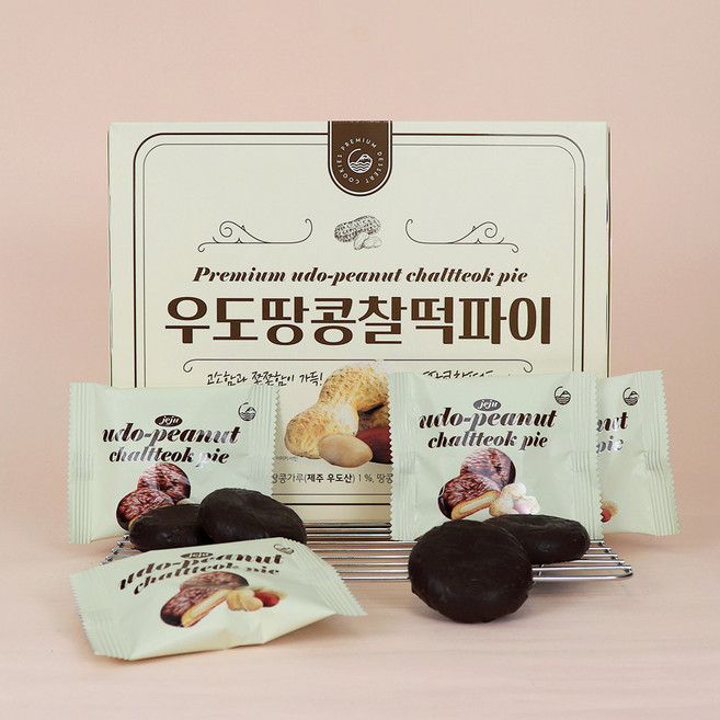 청우식품 우도땅콩 찰떡파이, 258g, 1개