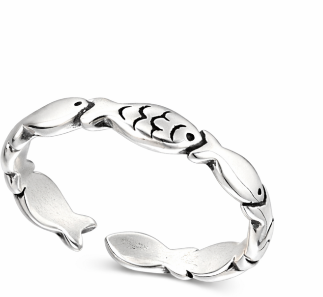 소소센스 행운 물고기 은반지 실버 데일리 반지