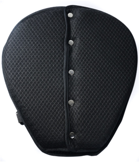 킹콩 허리를 편안하게 3D 젤안장 오토바이 방석, 1개, 블랙