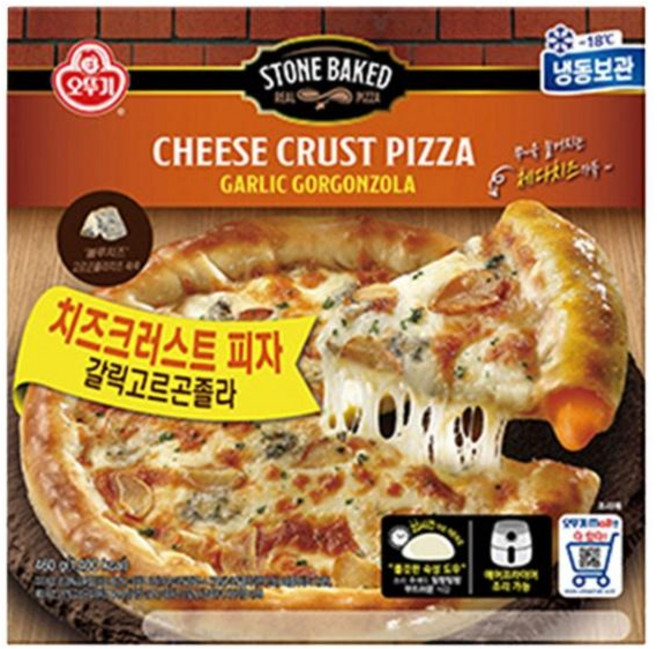 오뚜기 갈릭고르곤졸라 치즈크러스트 피자, 460g, 1개