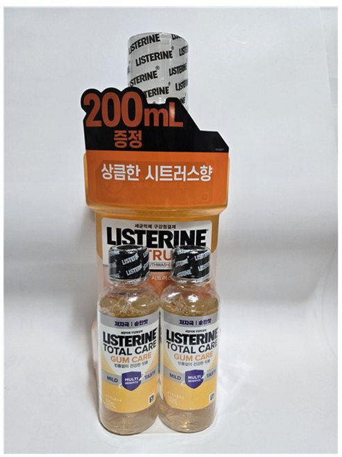 리스테린 750ml + 200ml 증정 내츄럴시트러스 가글 구강위생 마우스워시, 1