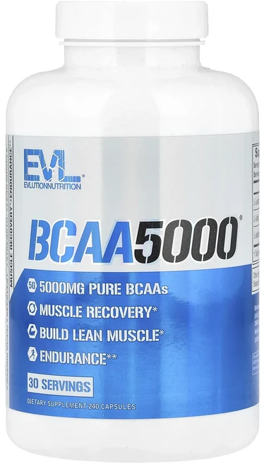EVLution Nutrition BCAA5000 캡슐 240정, EVLutionNutritionBCAA5000캡슐240, 1개 - 쿠팡