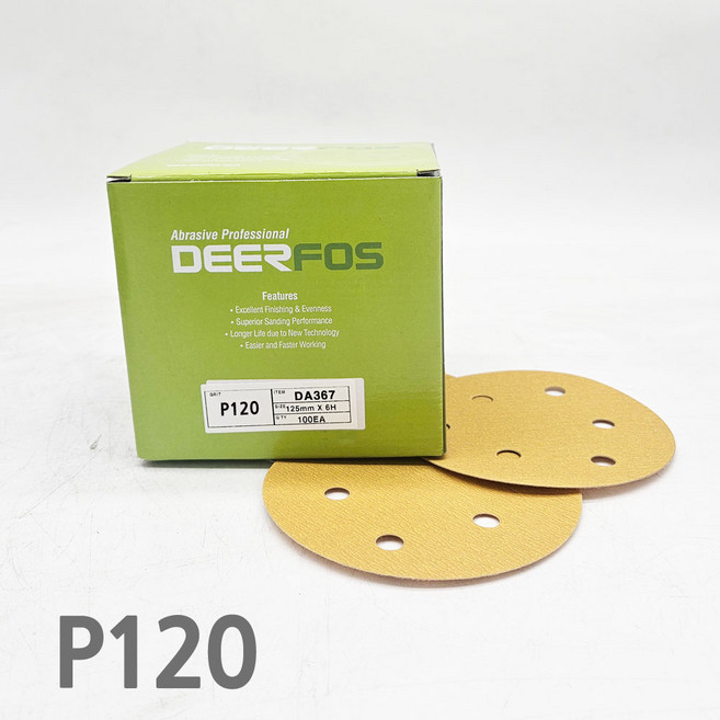 원형사포 종이 (샌딩페이퍼), 10개, 120방