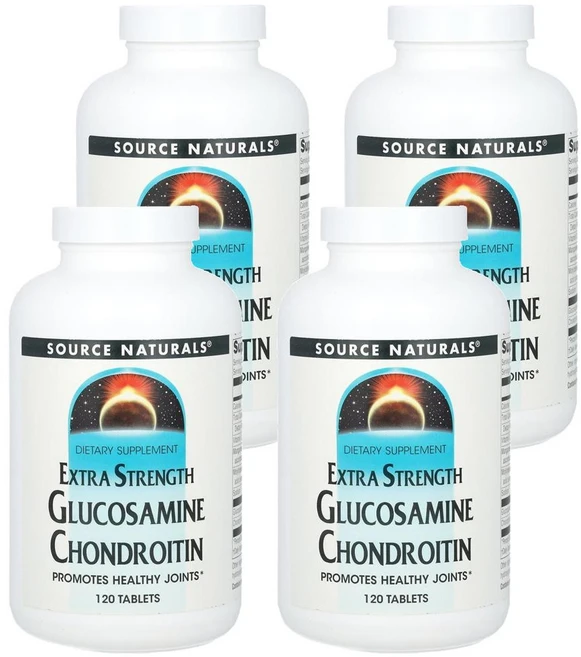 소스 내추럴 글루코사민 앤 콘드로이친 Source Naturals Glucosamine and Chondroitin 120정 - 쿠팡