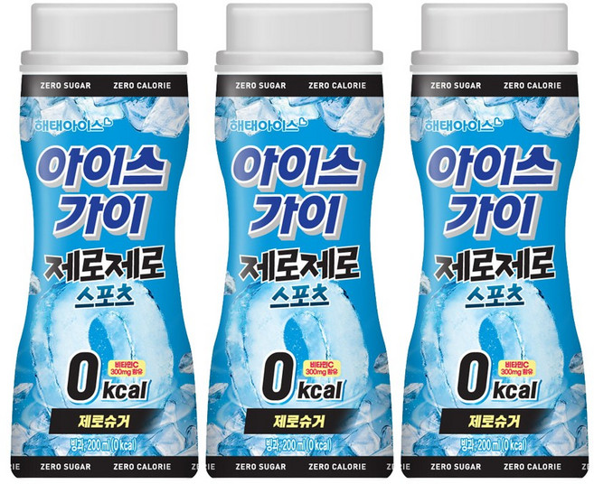 해태 아이스가이 제로스포츠 10개, 1세트, 200ml