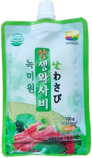 녹미원 생와사비 국내산 식감 생고추냉이 100g 아이스팩 포함, 1개