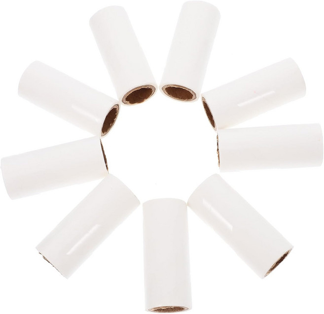 솔루스트레 보푸라기 롤러 교체용 리필 9개 반려동물 제모 및 의류 관리용 미니 휴대용 스티키 종이 롤 각각 30장 여행 친화적인 흰색