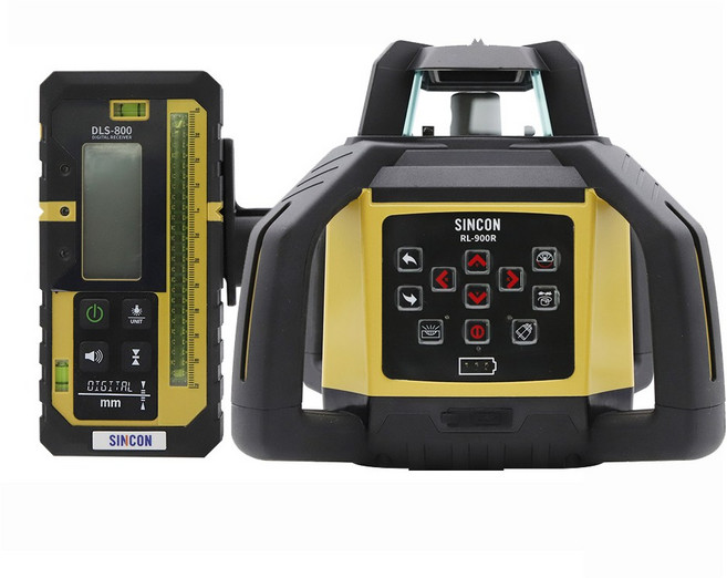 SINCON 회전형 레이저레벨기 NEW RL-900R/RL900R/디지털수광기 DLS800 포함/실외 회전 레이저수평기, 1개