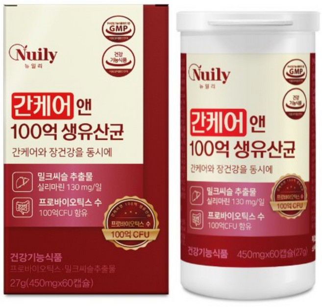 간 유산균 간케어 유산균 간 밀크씨스 유산균 프로바이오틱스 간 기능 개선에 도움 헬씨딜리버리, 1박스, 60회분