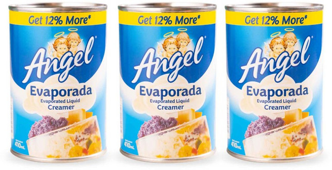 필리핀 엔젤 에밥포라다 크리머 Angel Evaporada Creamer, 3개, 410ml