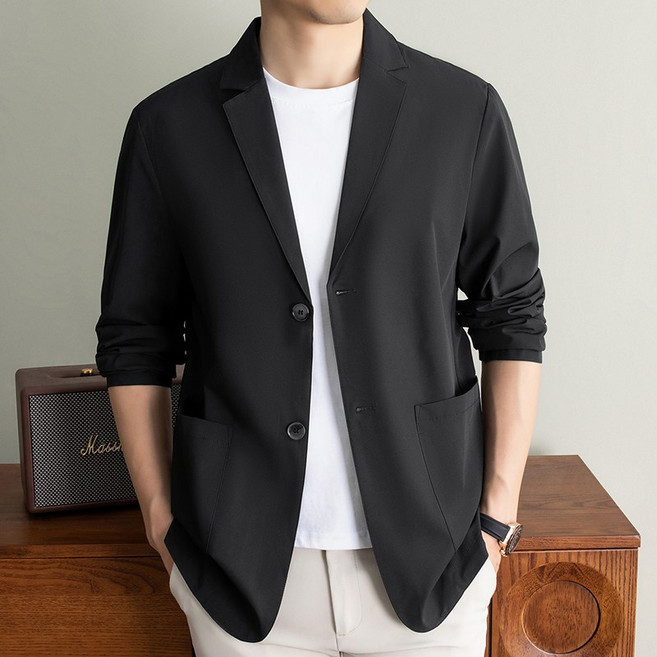 남성 봄 여름 아이스 냉감 정장 자켓 정장 아우트