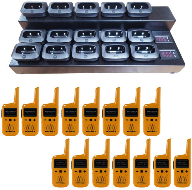 모토로라 디지털 생활무전기 모토로라골드 15대+15구 멀티충전기, 1개