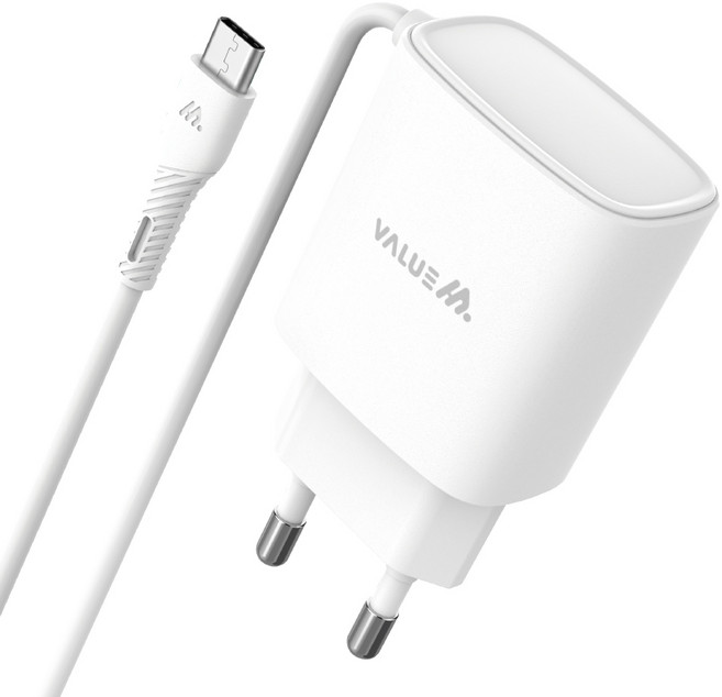 밸류엠 가정용 C타입 1.5A 일체형 충전기 저전력, 화이트, 1개