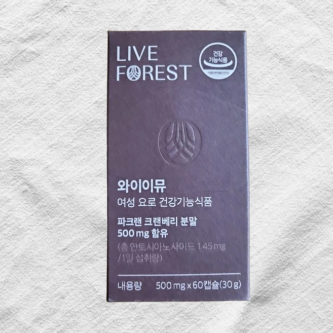 와이이뮤 요로케어 500mg, 1박스, 60회분 - 쿠팡