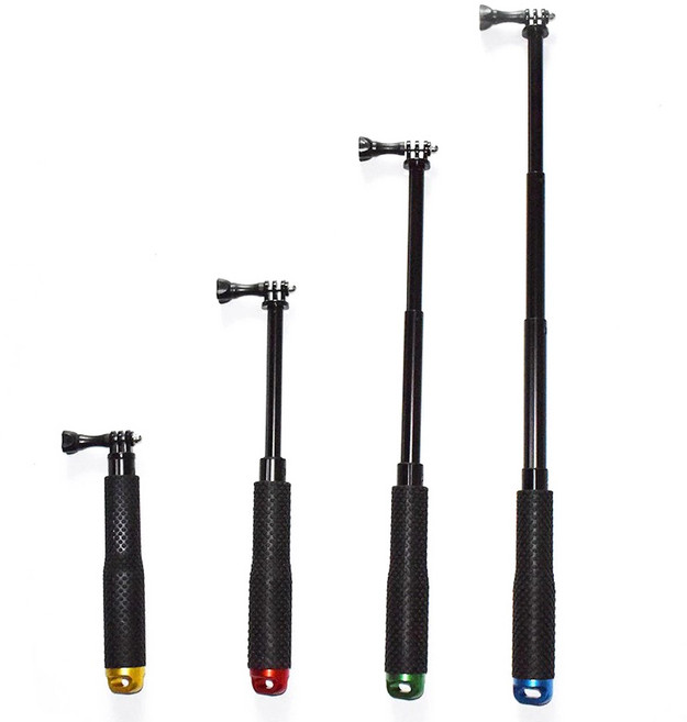 휴대용 액션캠 3단 셀카봉 모노포드 아이쏘우 고프로 액션캠 호환 액세서리