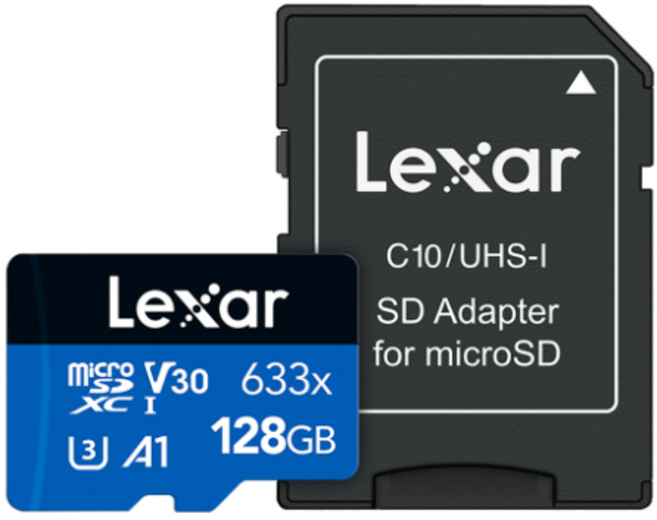 렉사 하이퍼포먼스 microSDXC 메모리카드 UHS-I 633x, 128GB, 1개
