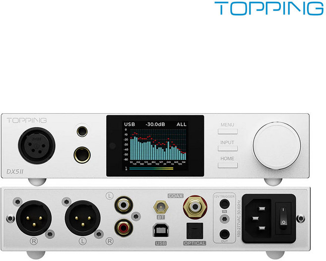 TOPPING 토핑 2세대 DAC 헤드폰 앰프, DX5 II 실버